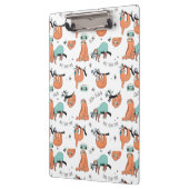 Niedliches Sloth-Muster Klemmbrett (Links)