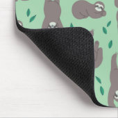 Niedliches Sloth-Muster Mousepad (Ecke)