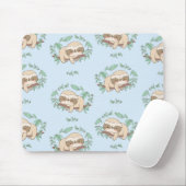 Niedliches Sloth-Muster Mousepad (Mit Mouse)
