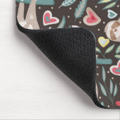 Niedliches Sloth-Muster Mousepad (Ecke)