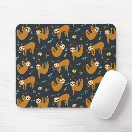 Niedliches Sloth-Muster Mousepad (Mit Mouse)