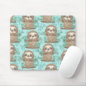Niedliches Sloth-Muster Mousepad (Mit Mouse)