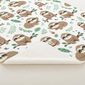 Niedliches Sloth-Muster Sherpadecke (3/4)