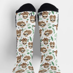 Niedliches Sloth-Muster Socken