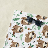 Niedliches Sloth-Muster Strandtuch (Beispiel)