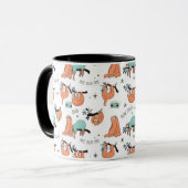 Niedliches Sloth-Muster Tasse (Vorderseite Links)