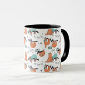Niedliches Sloth-Muster Tasse (VorderseiteRechts)