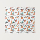 Niedliches Sloth-Muster Wandteppich (Vorderseite (Horizontal))
