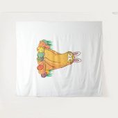 Niedliches Sloth Oaster Funny Bunny Gift Wandteppich (Vorderseite (Horizontal))