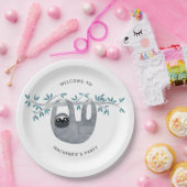 Niedliches Sloth-Party Pappteller (Party)