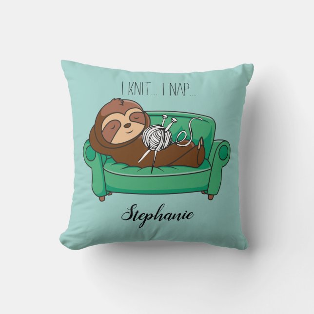 Niedliches Sloth Tote Beutel-Geschenk Kissen (Vorderseite)