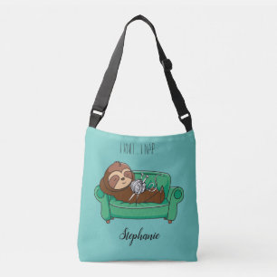 Niedliches Sloth Tote Beutel-Geschenk Tragetaschen Mit Langen Trägern
