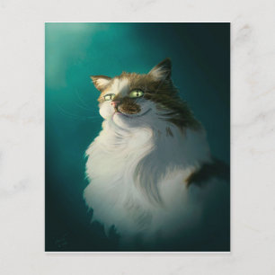 Niedliches Sly Cat Geschenk  Funny Cat Zum Geburts Flyer