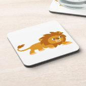 Niedliches Smart Cartoon Lion Untersetzer Set (Linke Seite)