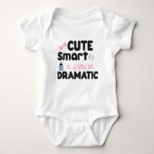 Niedliches Smart & Dramatic Funny Baby Strampler (Vorderseite)