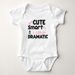 Niedliches Smart & Dramatic Funny Baby Strampler