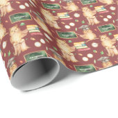 Niedliches Smart Owl mit dem Namen der Chalkboard- Geschenkpapier (Rolleneckpunkt)