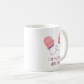 Niedliches Smitten mit Ihnen Kaffeetasse (VorderseiteRechts)