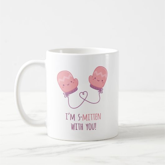 Niedliches Smitten mit Ihnen Kaffeetasse (Links)