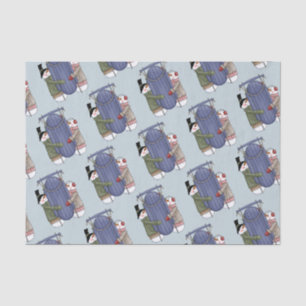 Niedliches Snow Couple Tissue Seidenpapier