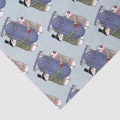 Niedliches Snow Couple Tissue Seidenpapier (Ausschnitt)