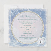 Niedliches Snowman-u. Einladung (Rückseite)