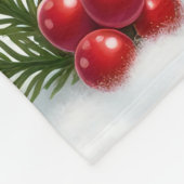 Niedliches Snowman Weihnachtsdesign mit Individuel Fleecedecke (Ecke)