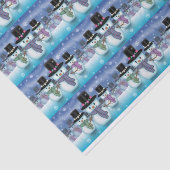 Niedliches Snowmen - Holiday Tissue Paper Seidenpapier (Ausschnitt)