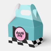 Niedliches Sockenhop 50er-Party Geschenkschachtel (Vorderseite)