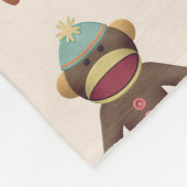 Niedliches Socketmonopel Fleecedecke (Ecke)