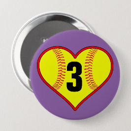 Niedliches Softball-Button Button