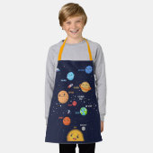 Niedliches Solarsystem Schürze (Getragen)