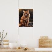 Niedliches somalisches Chat Art Print Poster (Küche)