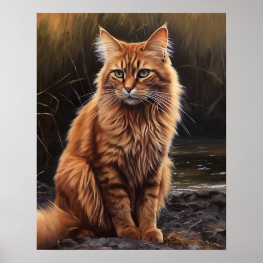 Niedliches somalisches Chat Art Print Poster (Vorne)