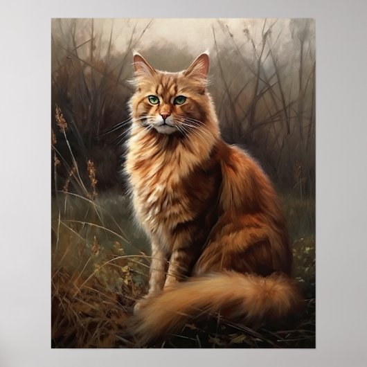 Niedliches somalisches Chat Art Print Poster (Vorne)
