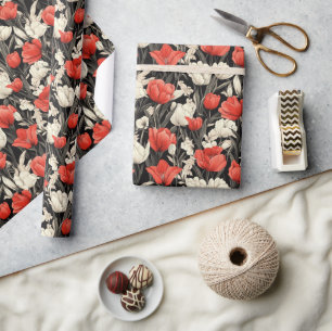 Niedliches Sommer Tulip Wrapping Paper Geschenkpapier