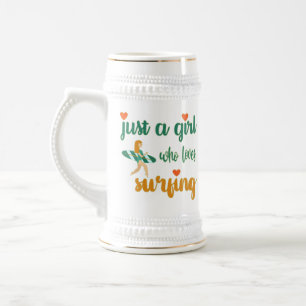 Niedliches Sommerangebot Nur ein Mädchen, das Lieb Bierglas