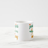 Niedliches Sommerangebot Nur ein Mädchen, das Lieb Espressotasse (Vorderseite)