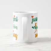 Niedliches Sommerangebot Nur ein Mädchen, das Lieb Jumbo-Tasse (Rückseite)