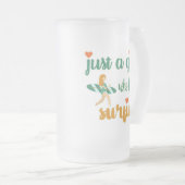 Niedliches Sommerangebot Nur ein Mädchen, das Lieb Mattglas Bierglas (VorderseiteRechts)