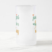 Niedliches Sommerangebot Nur ein Mädchen, das Lieb Mattglas Bierglas (Mittel)