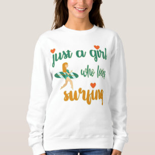 Niedliches Sommerangebot Nur ein Mädchen, das Lieb Sweatshirt