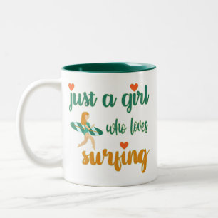 Niedliches Sommerangebot Nur ein Mädchen, das Lieb Zweifarbige Tasse