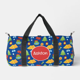 Niedliches Sommercampingmuster Duffle Bag