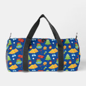 Niedliches Sommercampingmuster Duffle Bag (Rückseite)