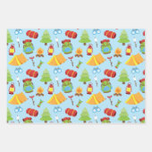 Niedliches Sommercampingmuster Geschenkpapier Set (Vorderseite 3)
