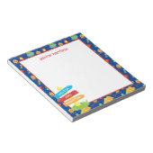 Niedliches Sommercampingmuster Notizblock (angewinkelt)