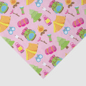 Niedliches Sommercampingmuster Seidenpapier (Ausschnitt)