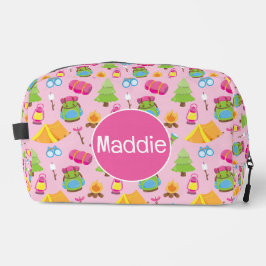 Niedliches Sommercampingmuster Waschbeutel