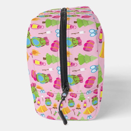 Niedliches Sommercampingmuster Waschbeutel (Rechts)